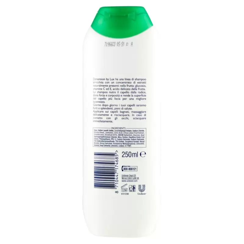 Dimension Sampon&Balsam 2in1, Par Gras, Efect Reechilibrant, 250 ml Bax 12 buc.